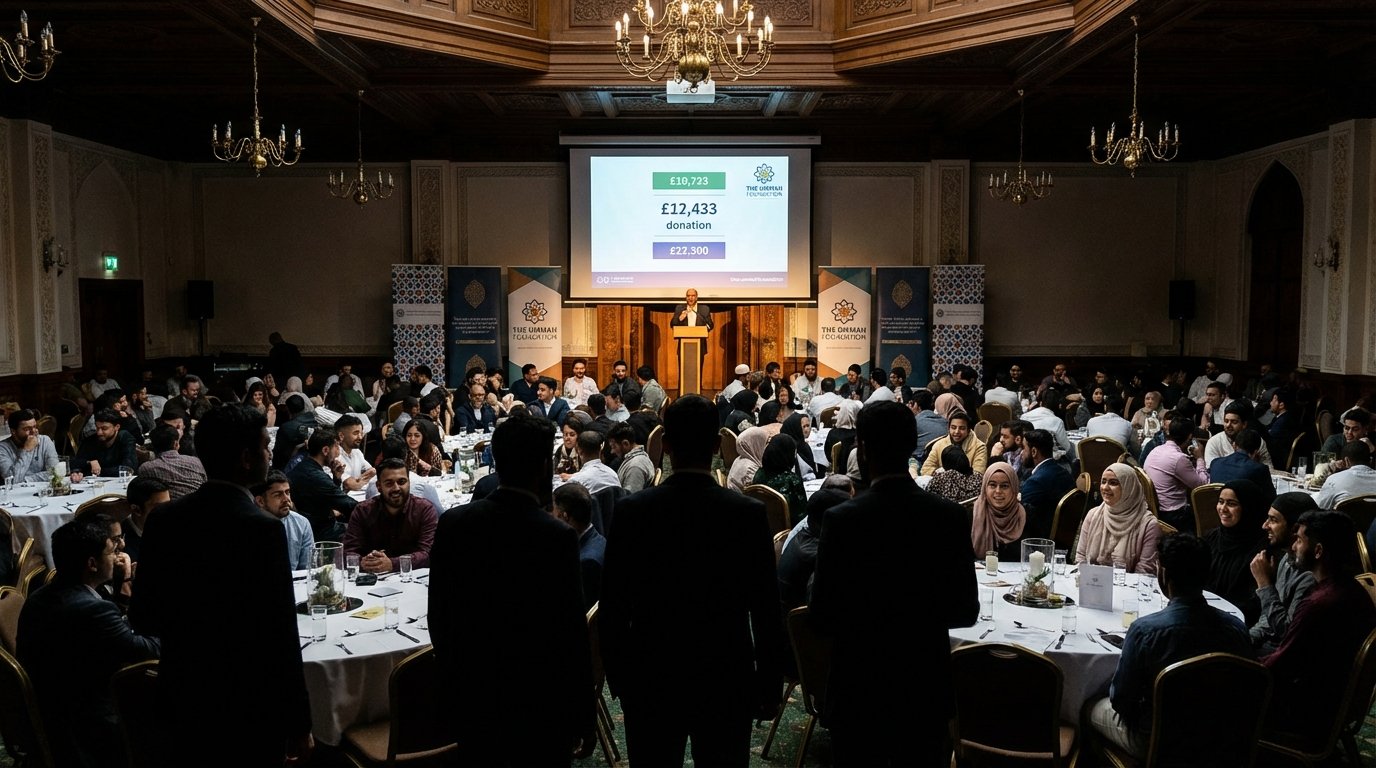 Grand charity fundraising dinner with hundreds of guests — the scale of generosity your next event can capture